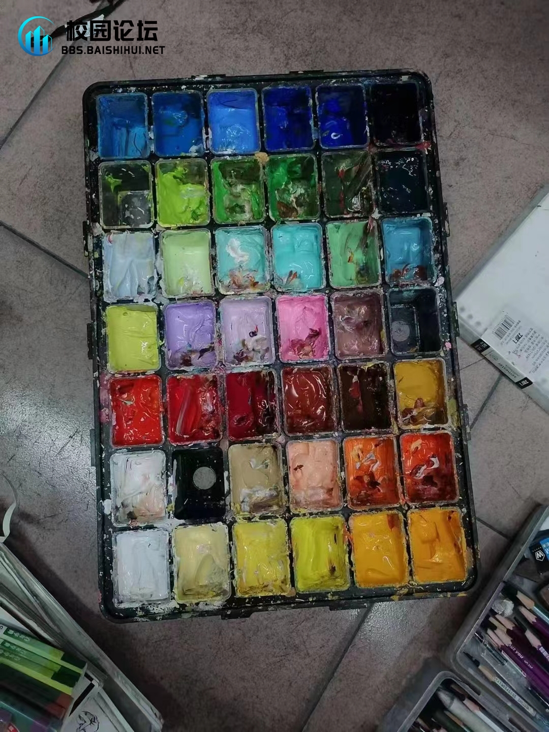 低价出 还有画袋画架 和颜料补充装可小刀 - 校园论坛
