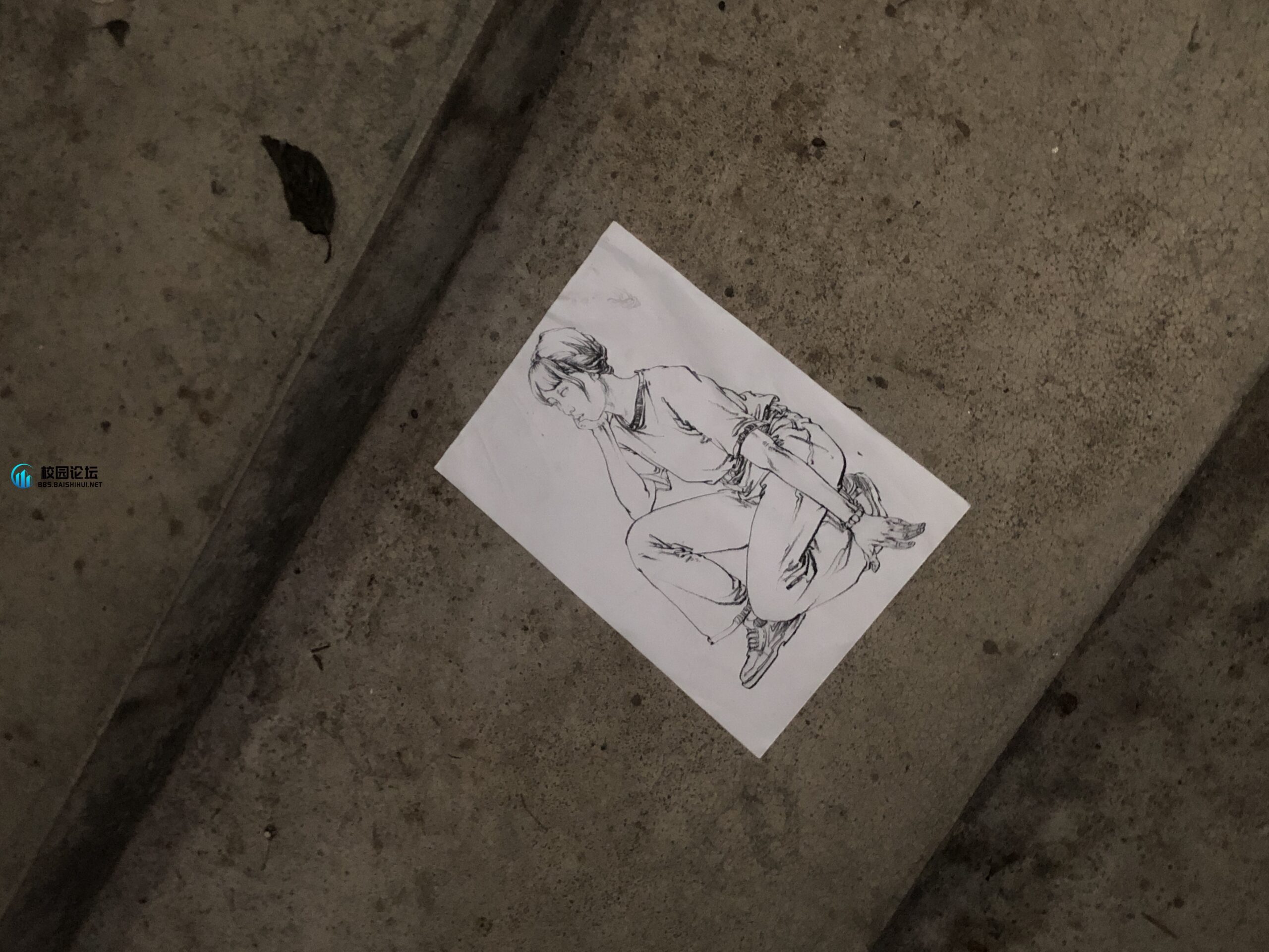 音乐楼那边的楼梯的画 - 校园论坛