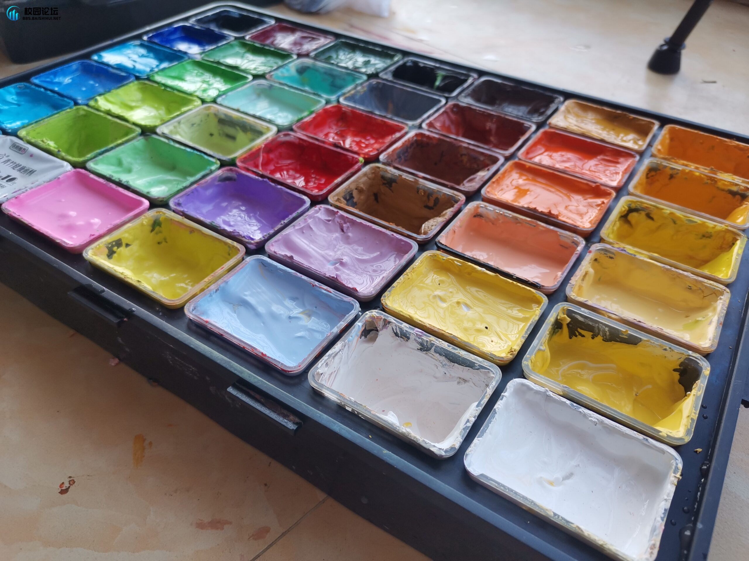 青竹颜料一盒，有意者私（送铅笔16/14b/颜料自选一） - 校园论坛