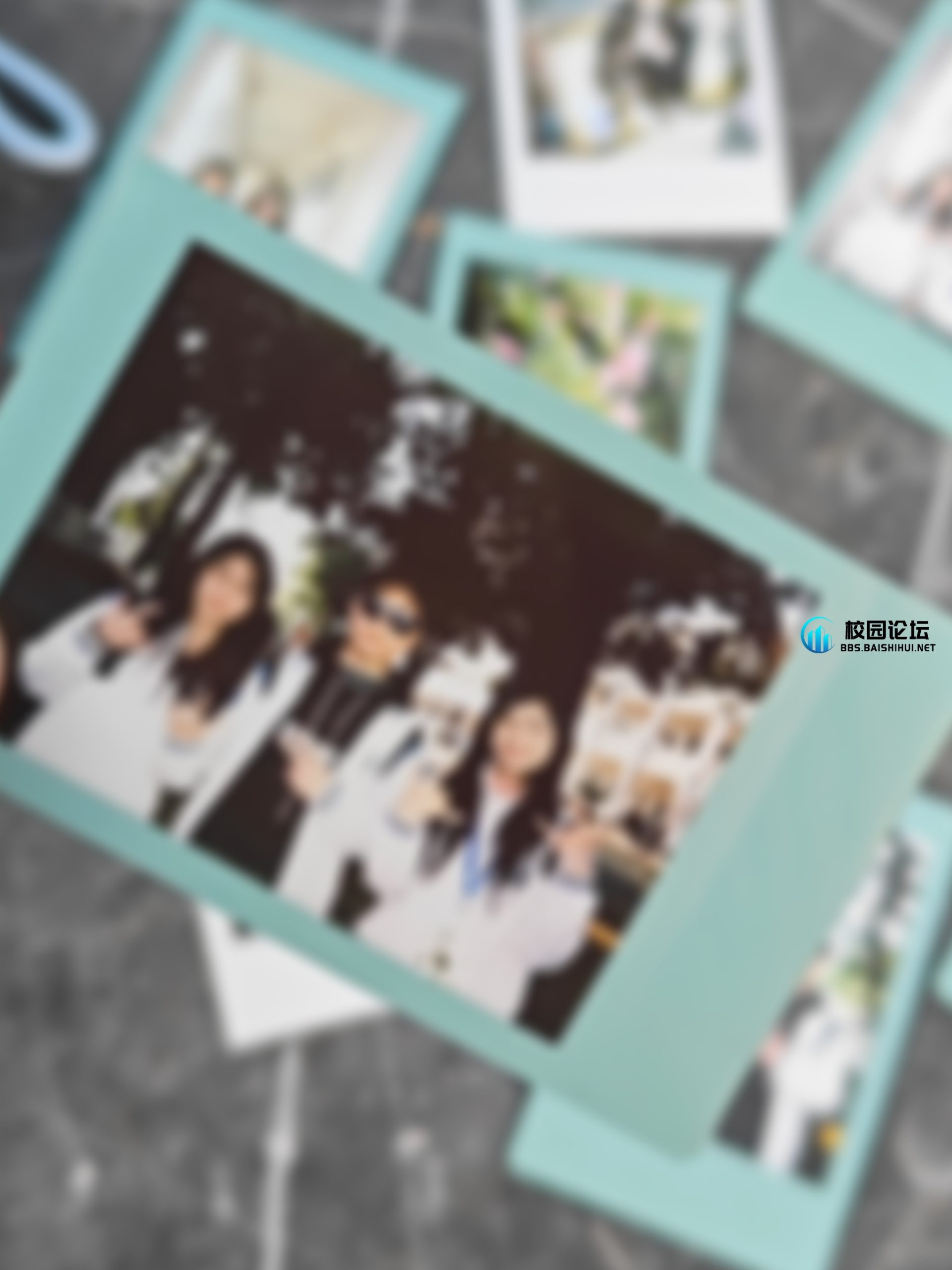 寻物启事（蓝边三人合照拍立得） - 校园论坛